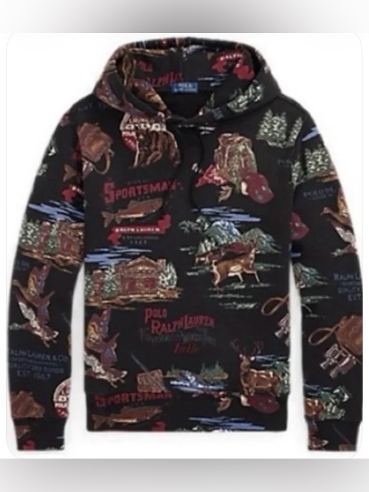 Ralph Lauren Polo Sportsman Hoodie W Side Pockets - Men’s Small $298